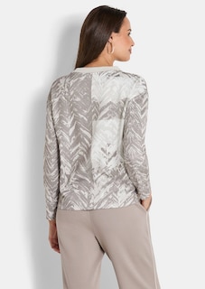 Sweatshirt mit Glitzersteinbordüre thumbnail 2