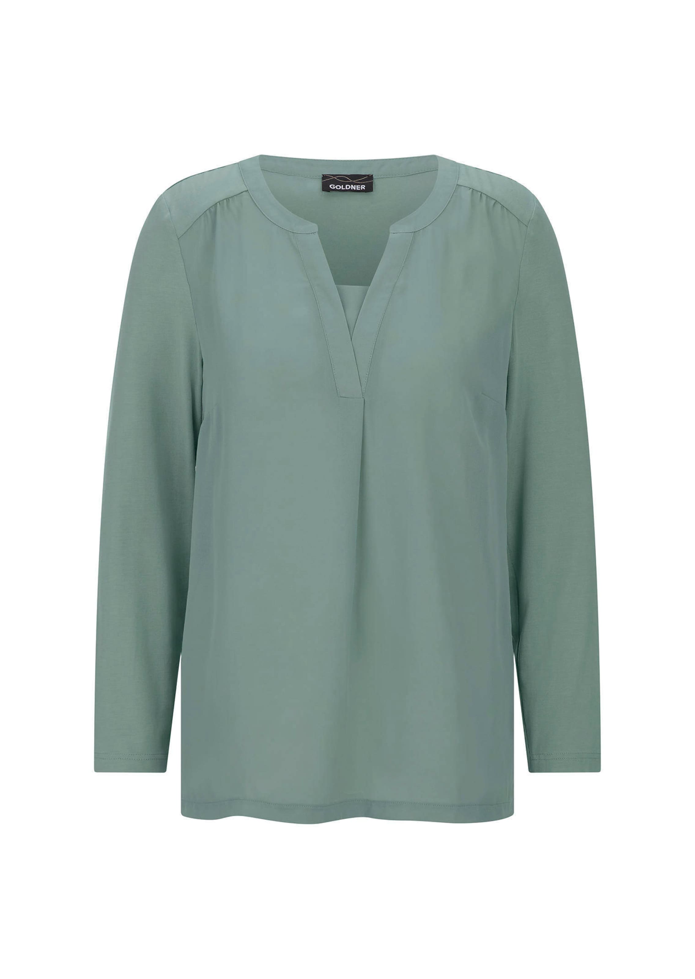 Blouseshirt met chiffon inzet