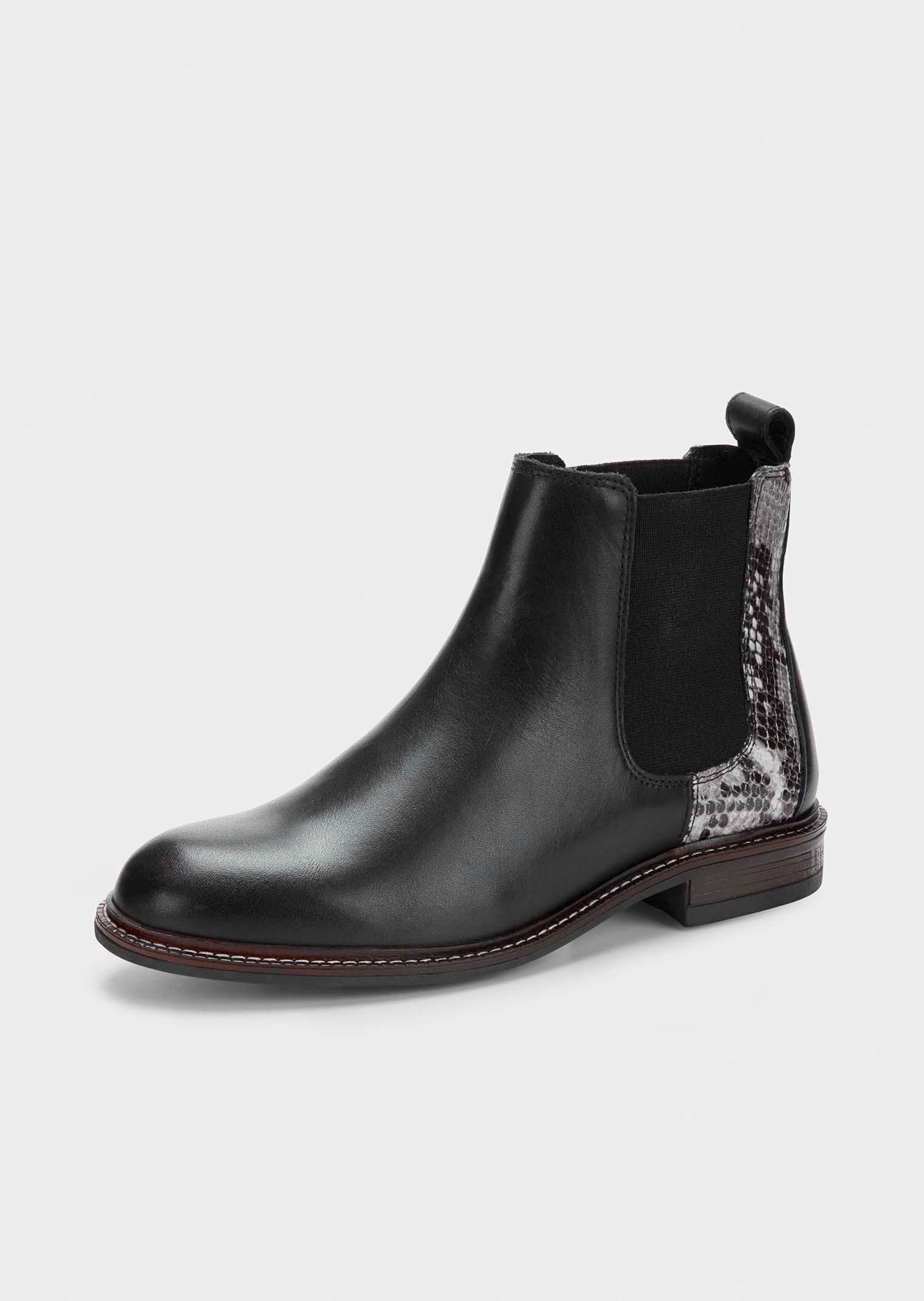 Bottines Chelsea effet serpent