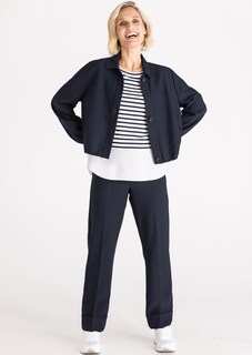 Kurzer Blouson mit Gummibündchen thumbnail 2
