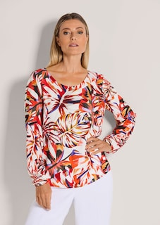 Blouse avec imprimé de feuilles thumbnail 2