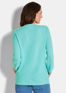 Feinstrick-Pullover aus reiner Baumwolle thumbnail 3