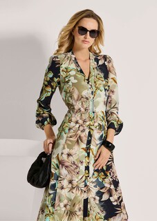 Hemdblusenkleid mit Unikat-Print thumbnail 5