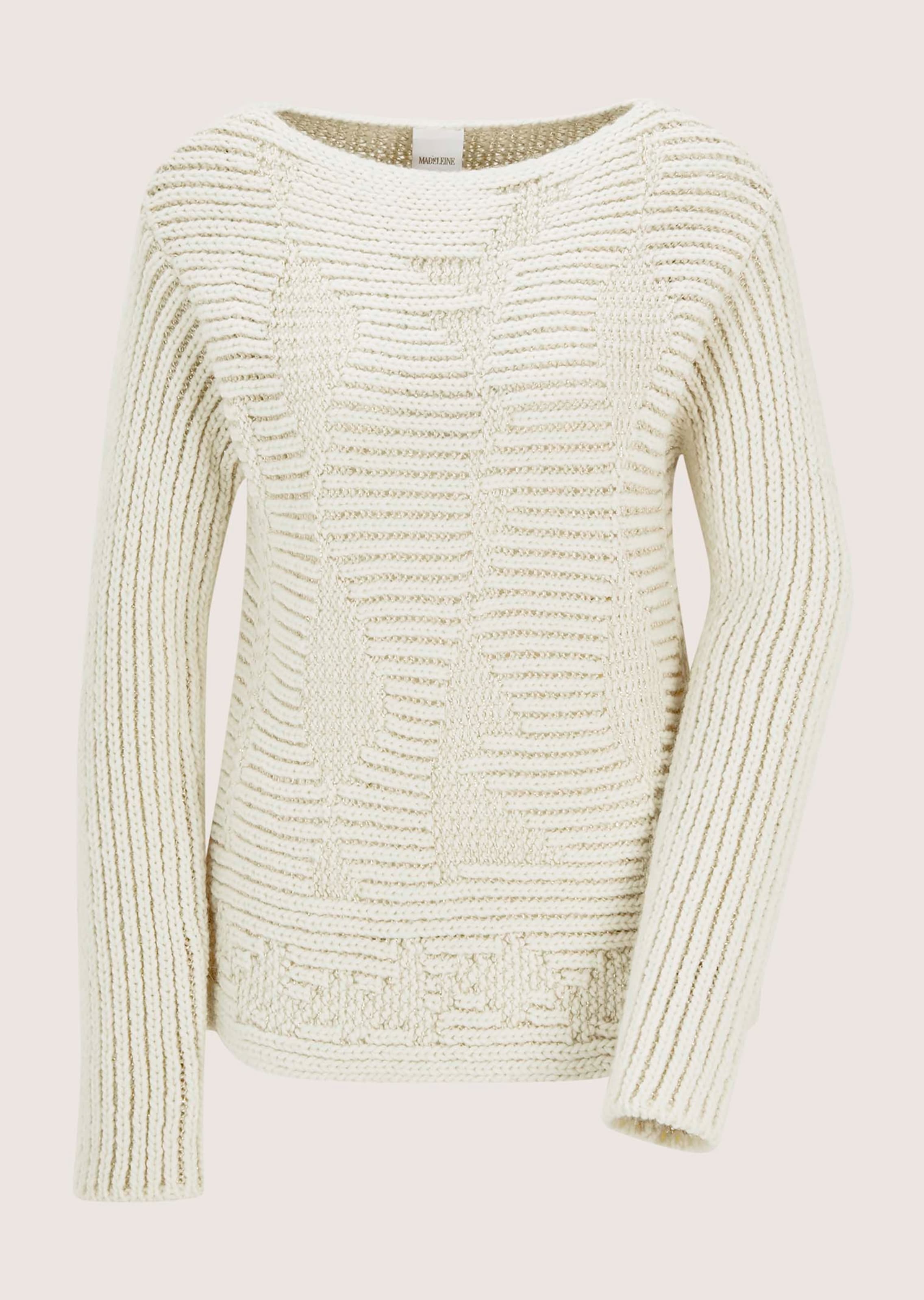 Textured jumper with shimmering accents