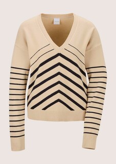 Sportiver Strickpullover mit Streifenmuster thumbnail 7