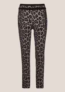 Pantalon léopard avec poches zippées thumbnail 7