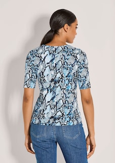 Rundhals-Shirt mit Reptil-Print thumbnail 4