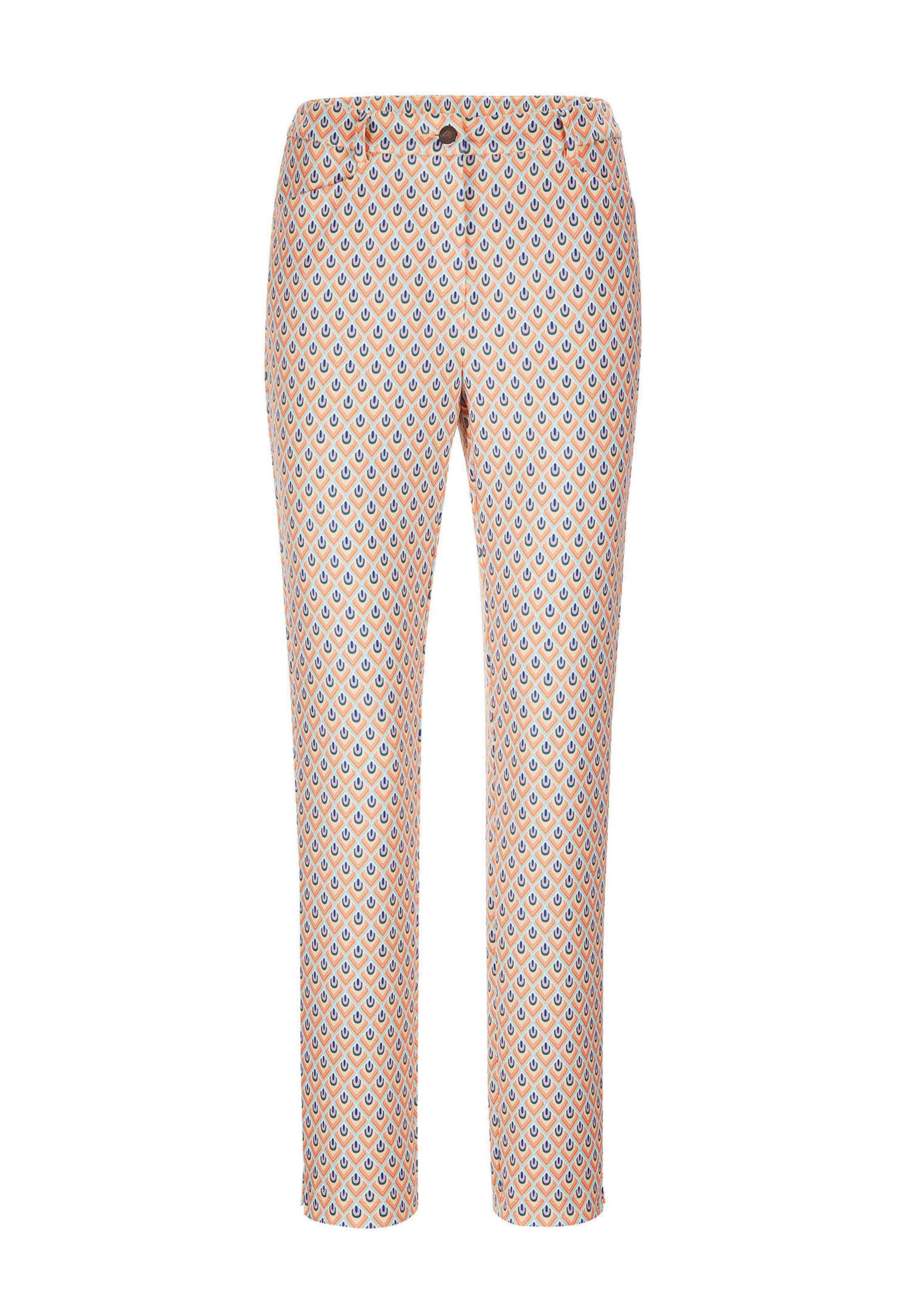 Gemusterte Hose LOUISA mit Formbund