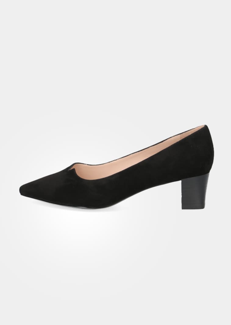 Pumps van echt suèdeleer