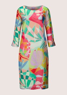 Gemustertes Kleid in H-Linie thumbnail 7