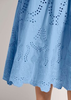 Hemdblusenkleid mit Lochstickerei thumbnail 6