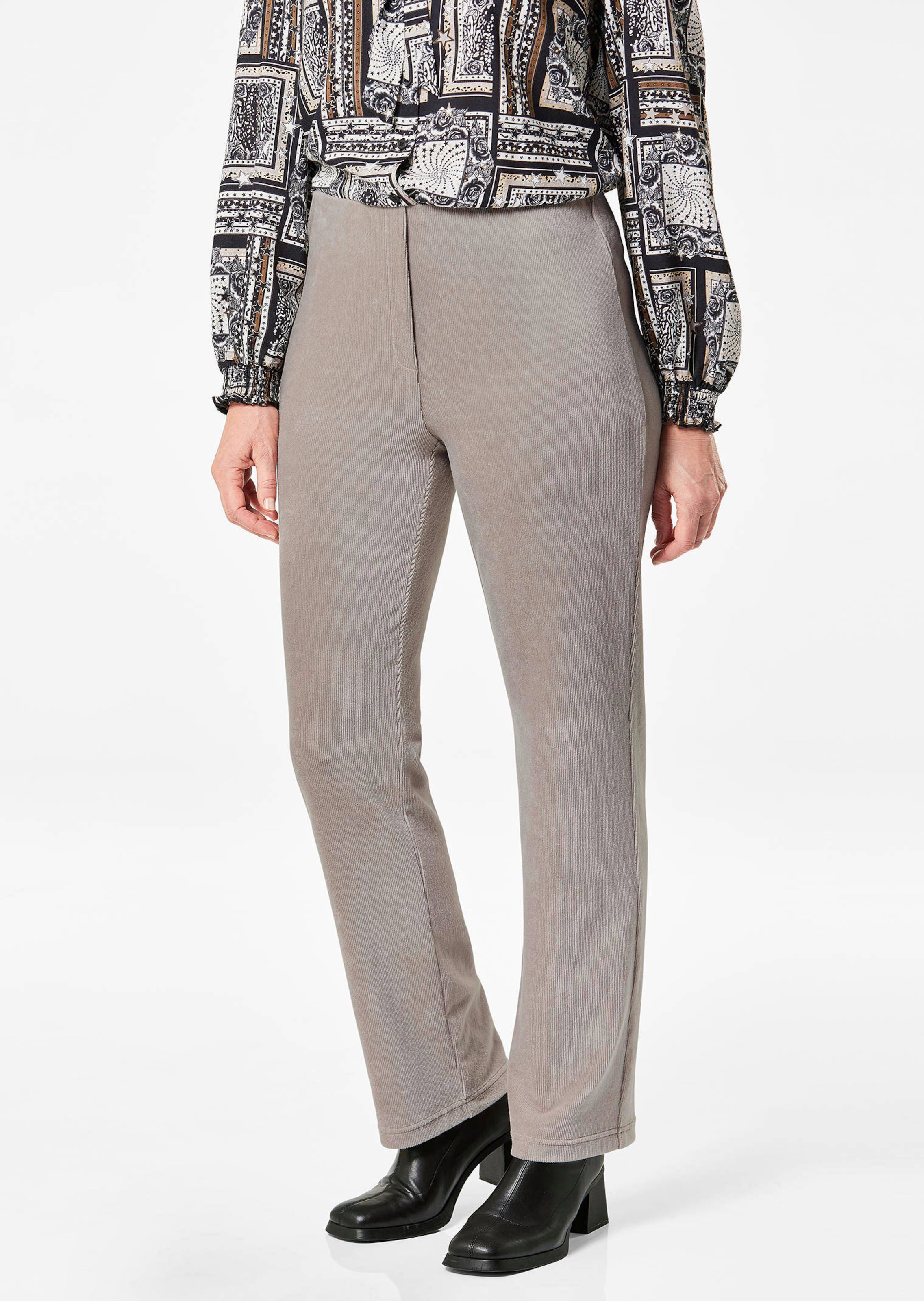 Pantalon en velours côtelé CARLA en jersey