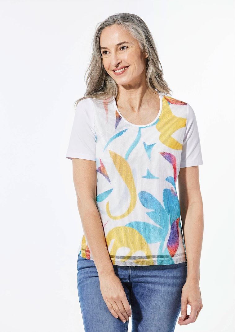 Shirt met ronde hals