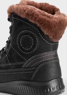 Bottines en cuir et peau d'agneau thumbnail 3