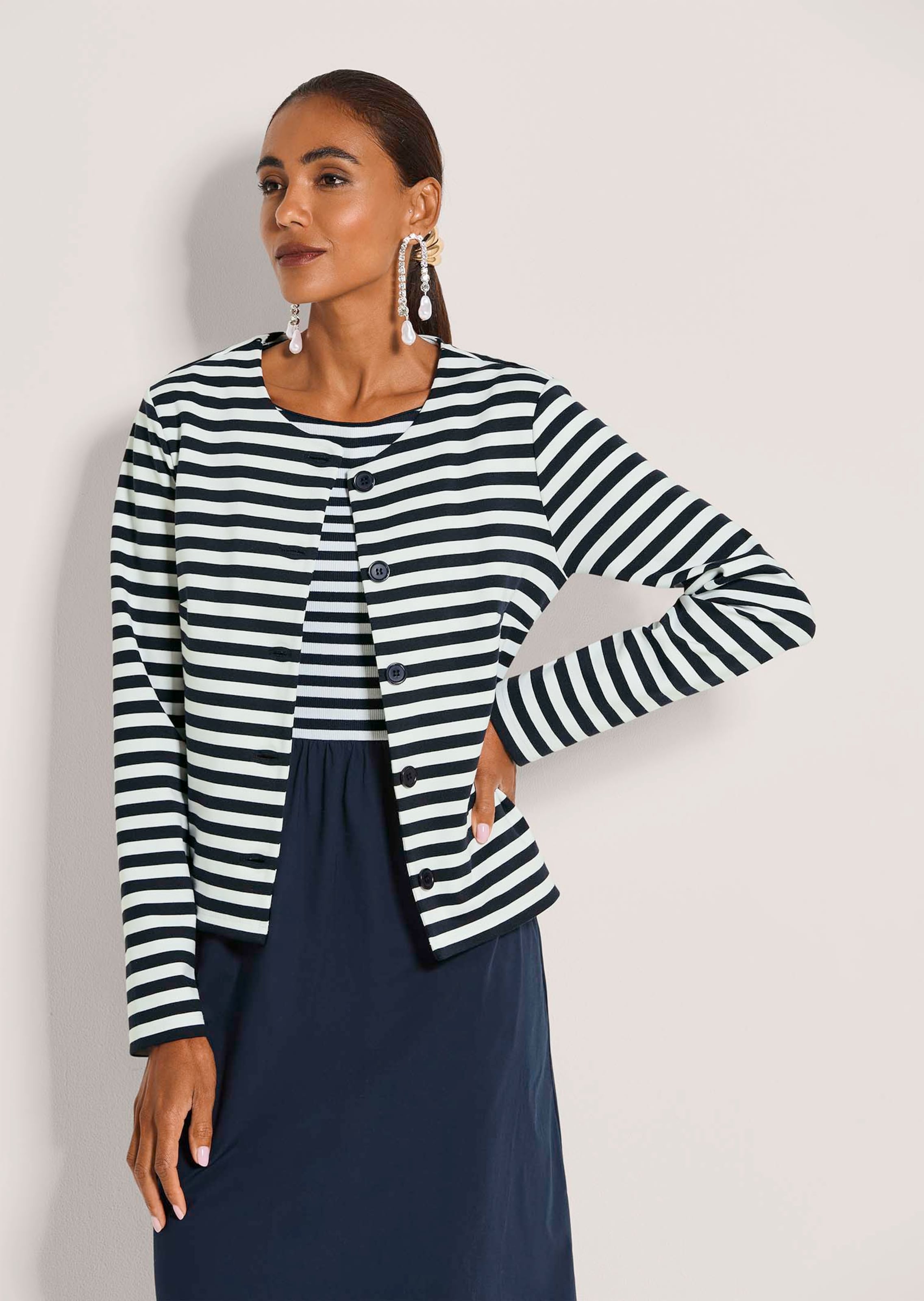 Maritime Streifenjacke