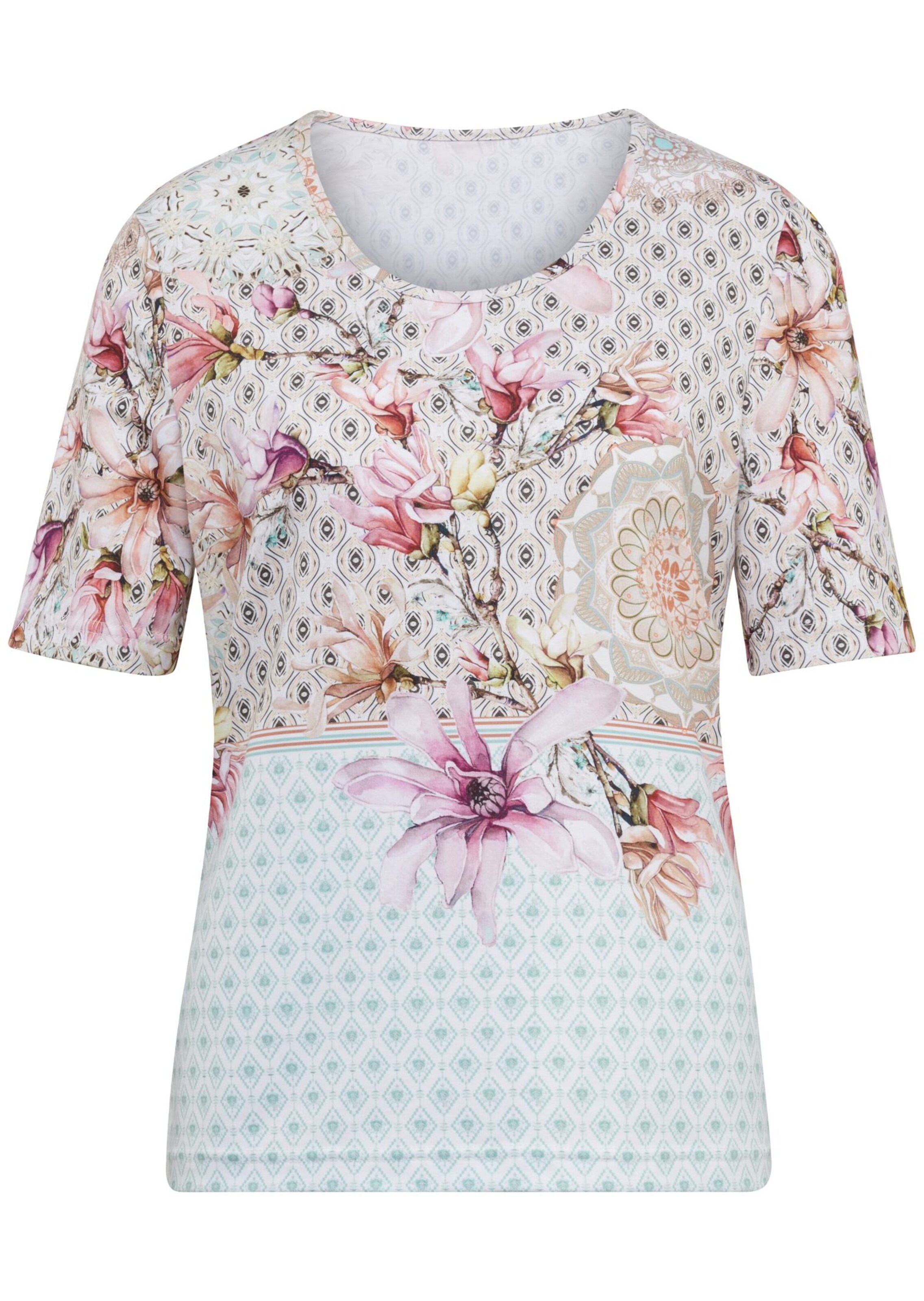 Comfortabel, gedessineerd shirt in een mix van patronen