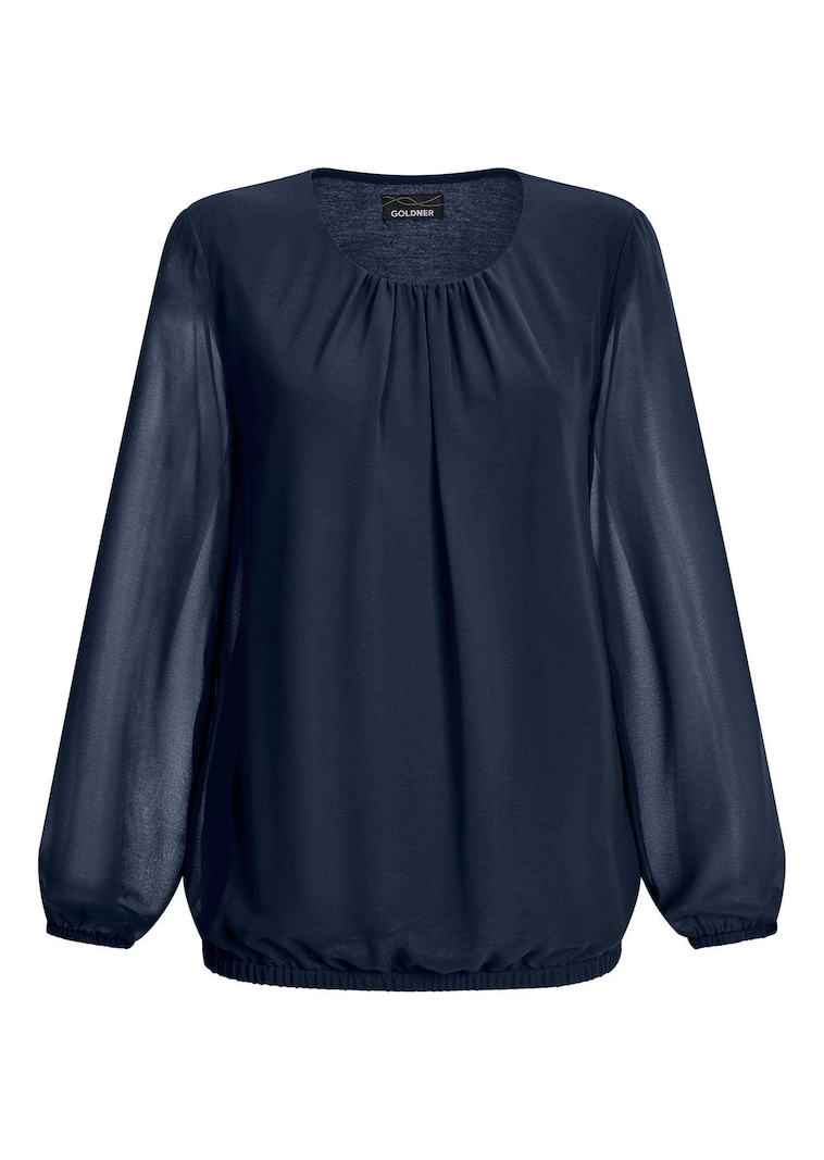 Elegante blouse van chiffon