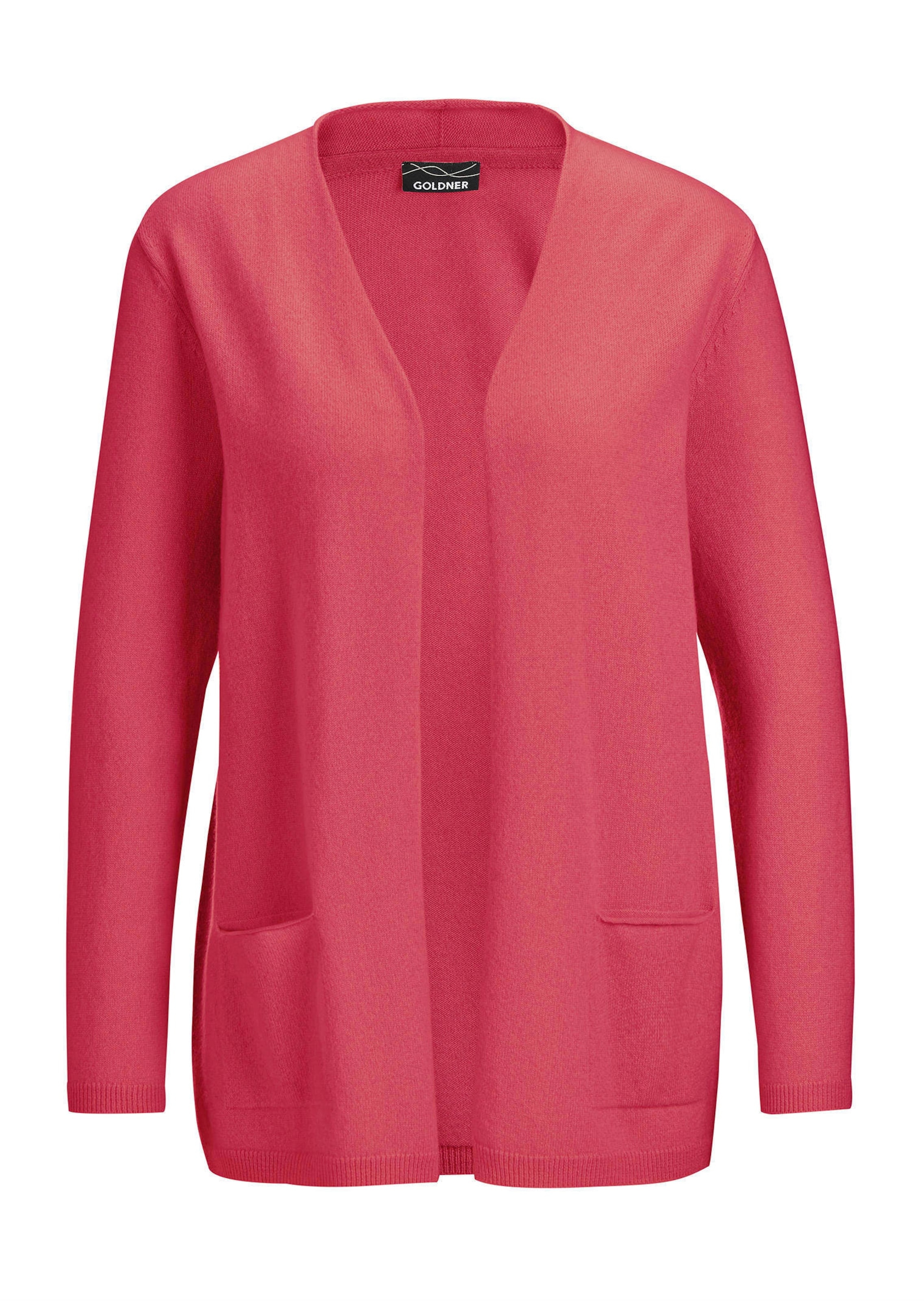 Kaschmir-Longstrickjacke