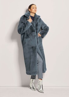 Manteau long en fausse fourrure thumbnail 3