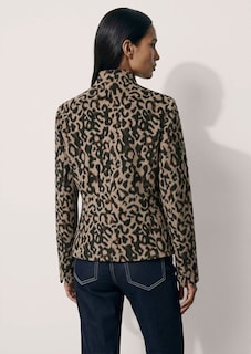 Jacquard-Blazer mit Leoparden-Muster thumbnail 4