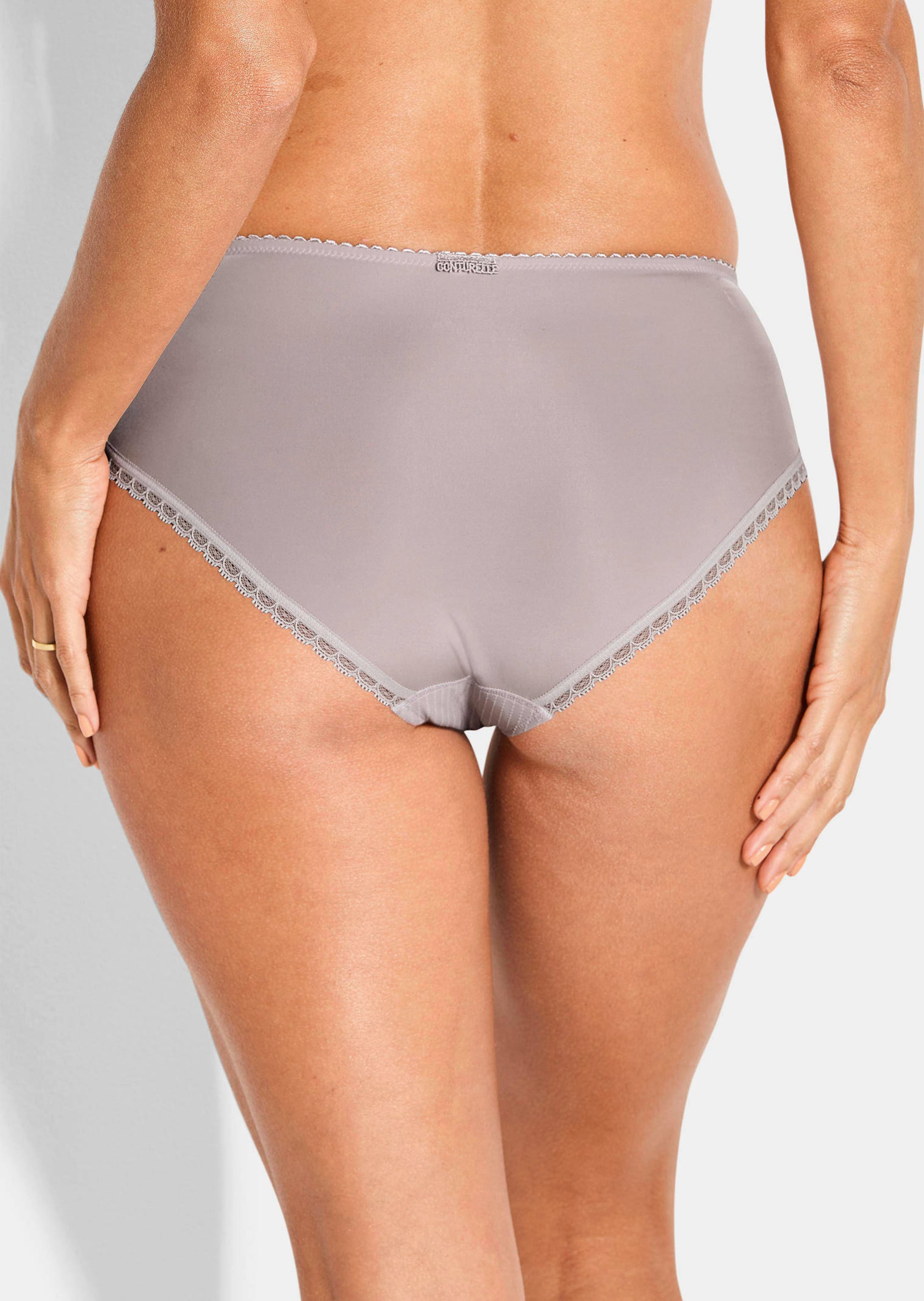 Slip taille haute avec dentelle thumbnail 2