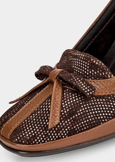 Leder-Pumps mit Reptil-Optik thumbnail 3