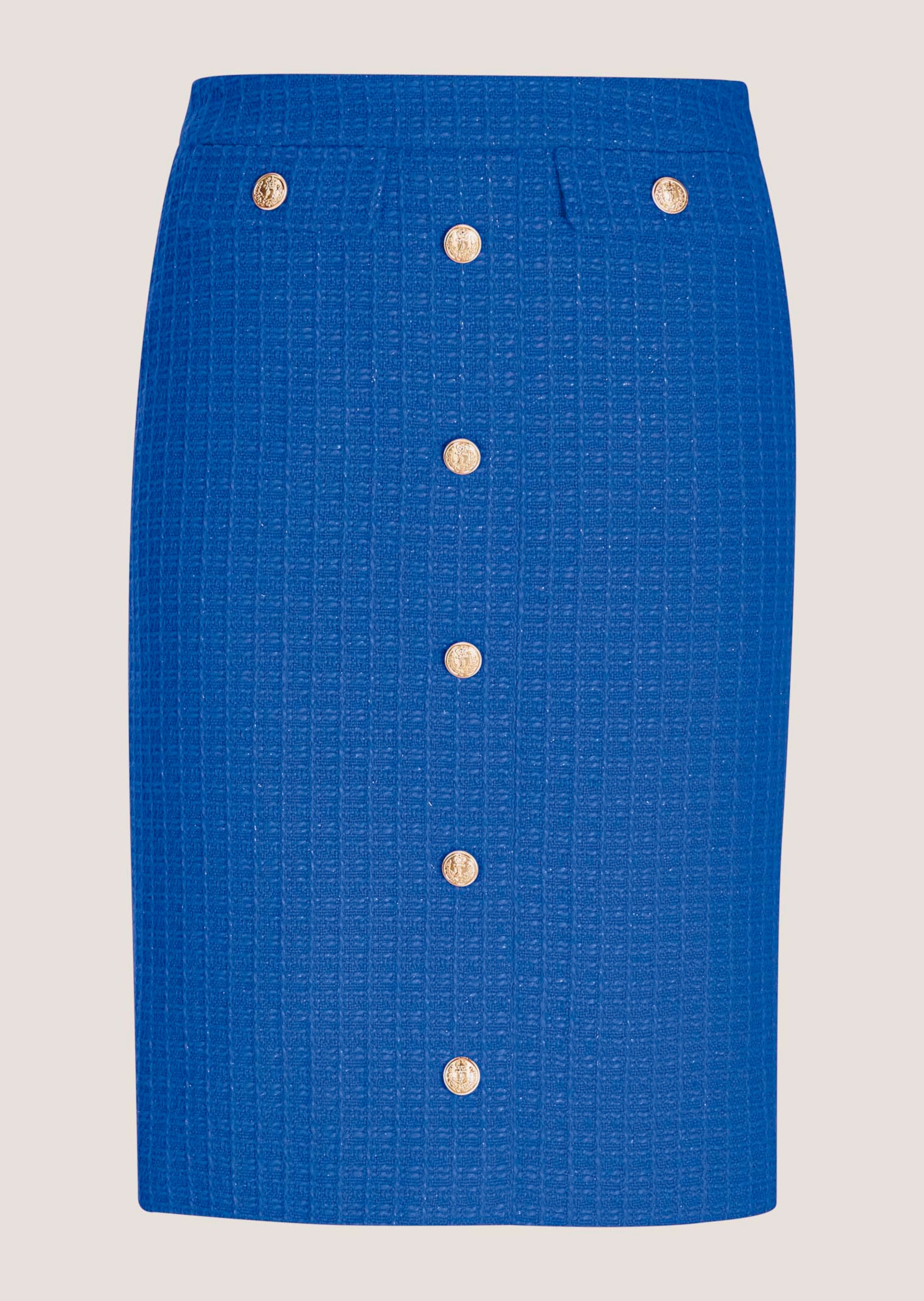 Slim pencil skirt with subtle sheen accents thumbnail 7