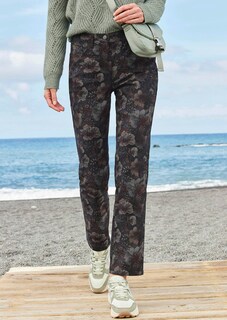 Gedessineerde broek met uniek bloemenpatroon thumbnail 7