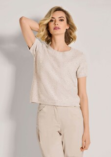 Short-sleeved jumper with sequins thumbnail 2