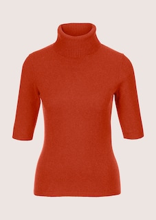 Kaschmirpullover mit Rollkragen und Halbarm thumbnail 7