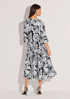 Kleid mit sommerlichem Print in leichter Viskosequalität thumbnail 4