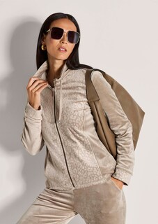 Sweatjacke in flauschiger Nicki-Qualität thumbnail 5