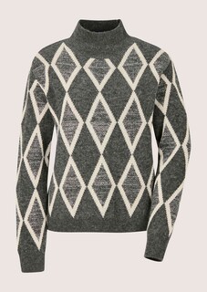 Pullover mit modischem Rauten-Muster thumbnail 7