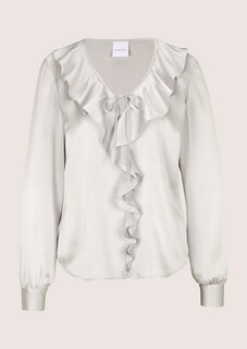 Satinbluse mit Volants thumbnail 7