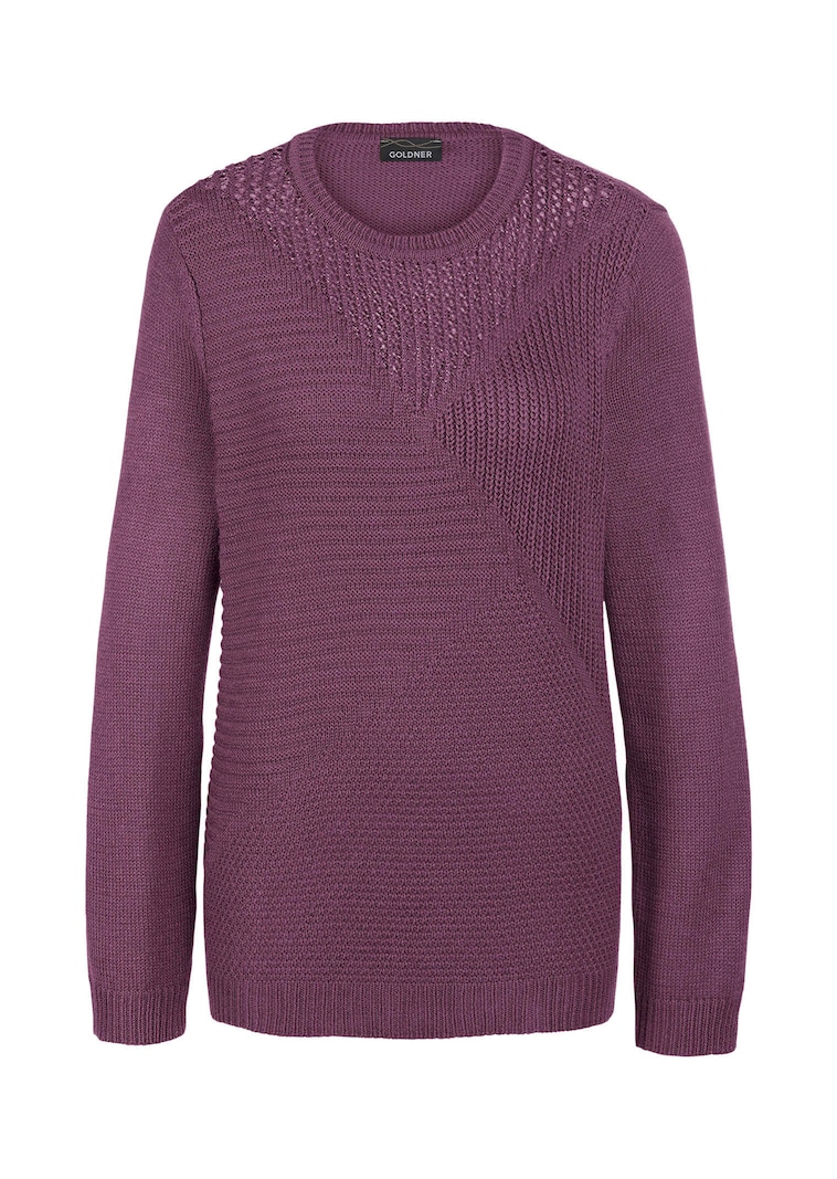 Pflegeleichter Pullover in hochwertiger Rippenstruktur