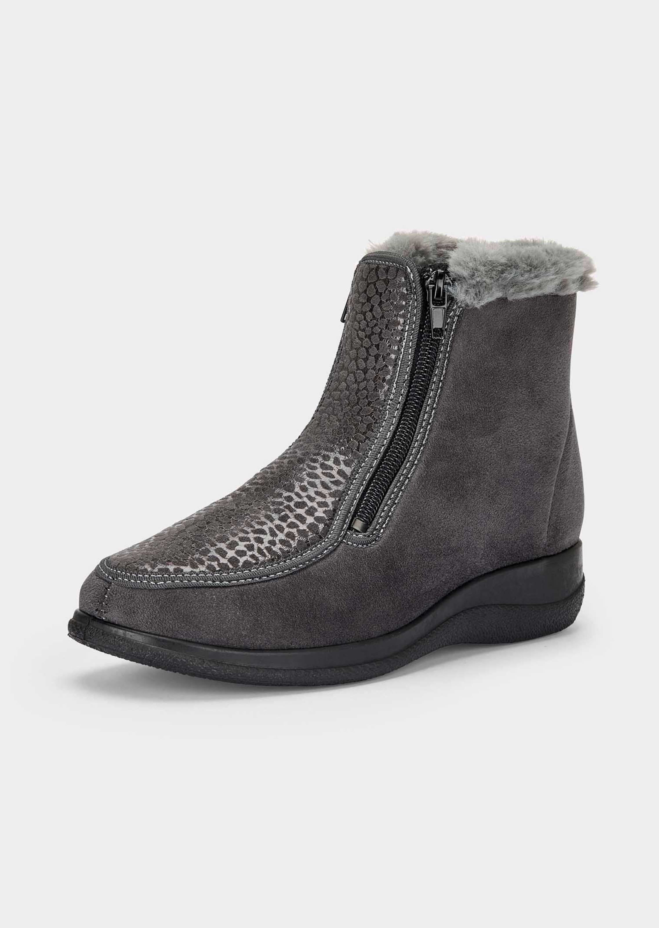 Bottines pour hallux valgus avec deux zips