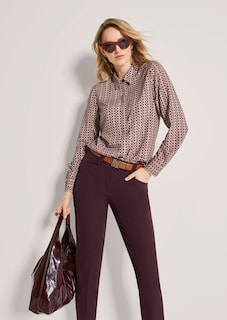 Soepele blouse met geometrisch patroon thumbnail 5