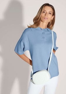 Polo-Pullover aus Schurwoll-Kaschmir-Mix thumbnail 4
