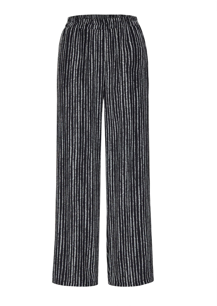 Pantalon Palazzo VERA avec motif Ă pois et Ă rayures