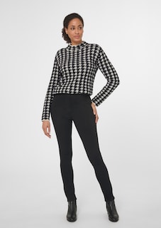 Stehkragen-Pullover mit Jacquard-Muster thumbnail 3