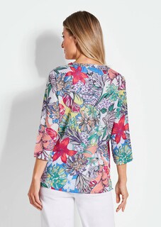 Farbbrillante Druckbluse mit liebevollen Details thumbnail 3