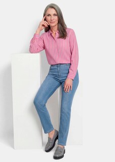 Leichte Hemdbluse mit Streifen thumbnail 4