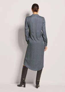 Hemdblusenkleid in bedruckter Satin-Qualität thumbnail 4