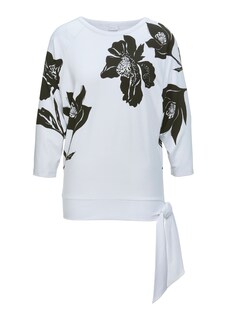 Yoga shirt with floral print and sequin embellishment thumbnail 2