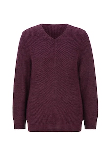 Strickpullover mit nahtlosem V-Ausschnitt thumbnail 6