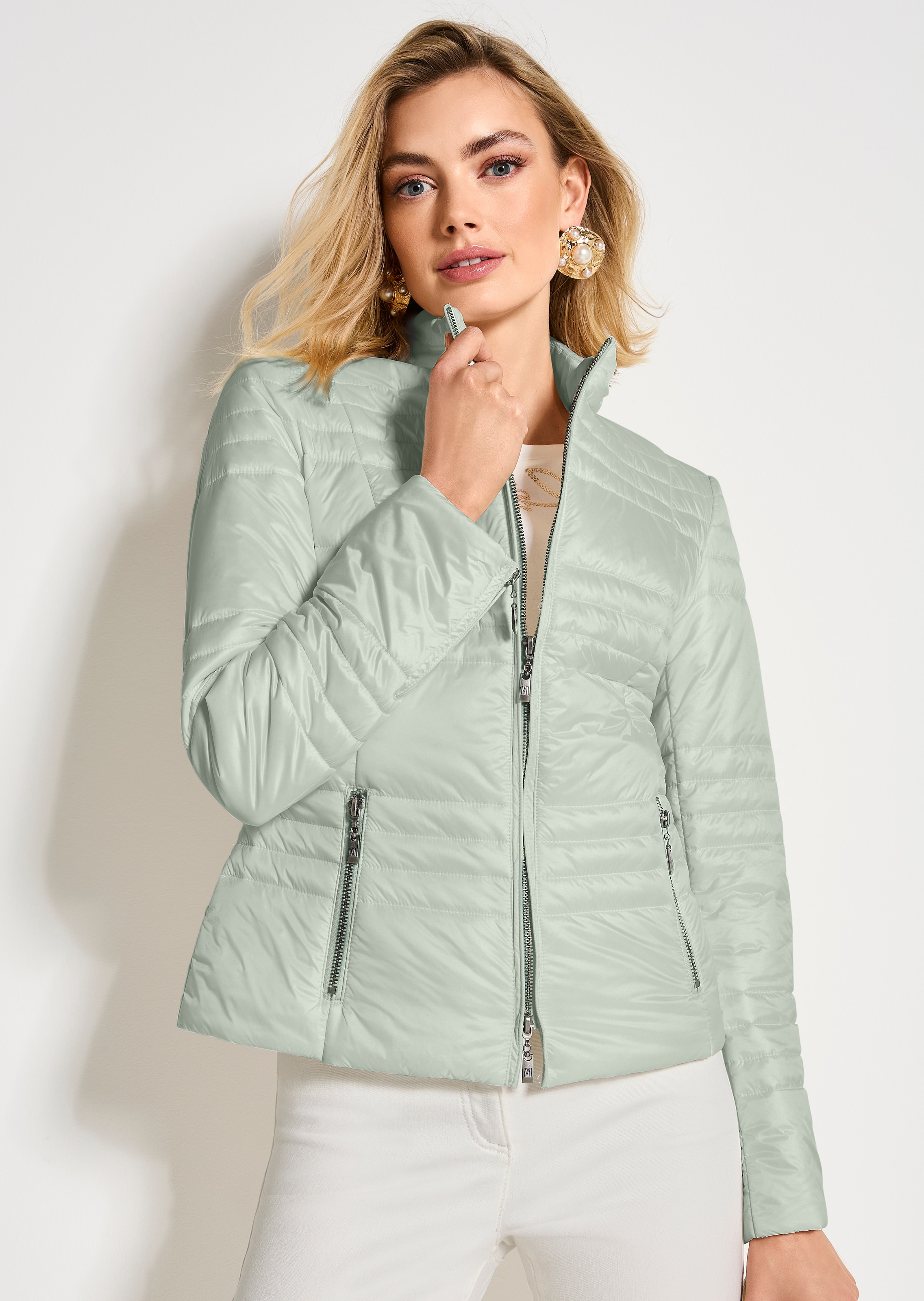Veste matelassée légère à col montant
