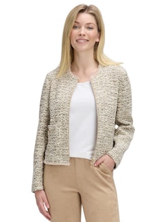 Cardigan en bouclette à fermeture zippée thumbnail 1