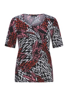 T-shirt en viscose avec un motif abstrait effet fourrure thumbnail 6