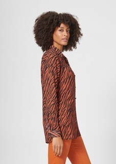 Long-line animal print blouse thumbnail 5