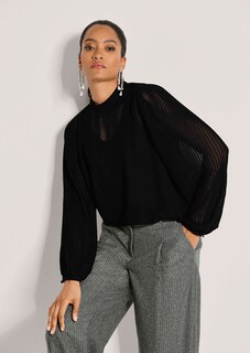 Bluse mit plissierten Ballonärmeln thumbnail 2